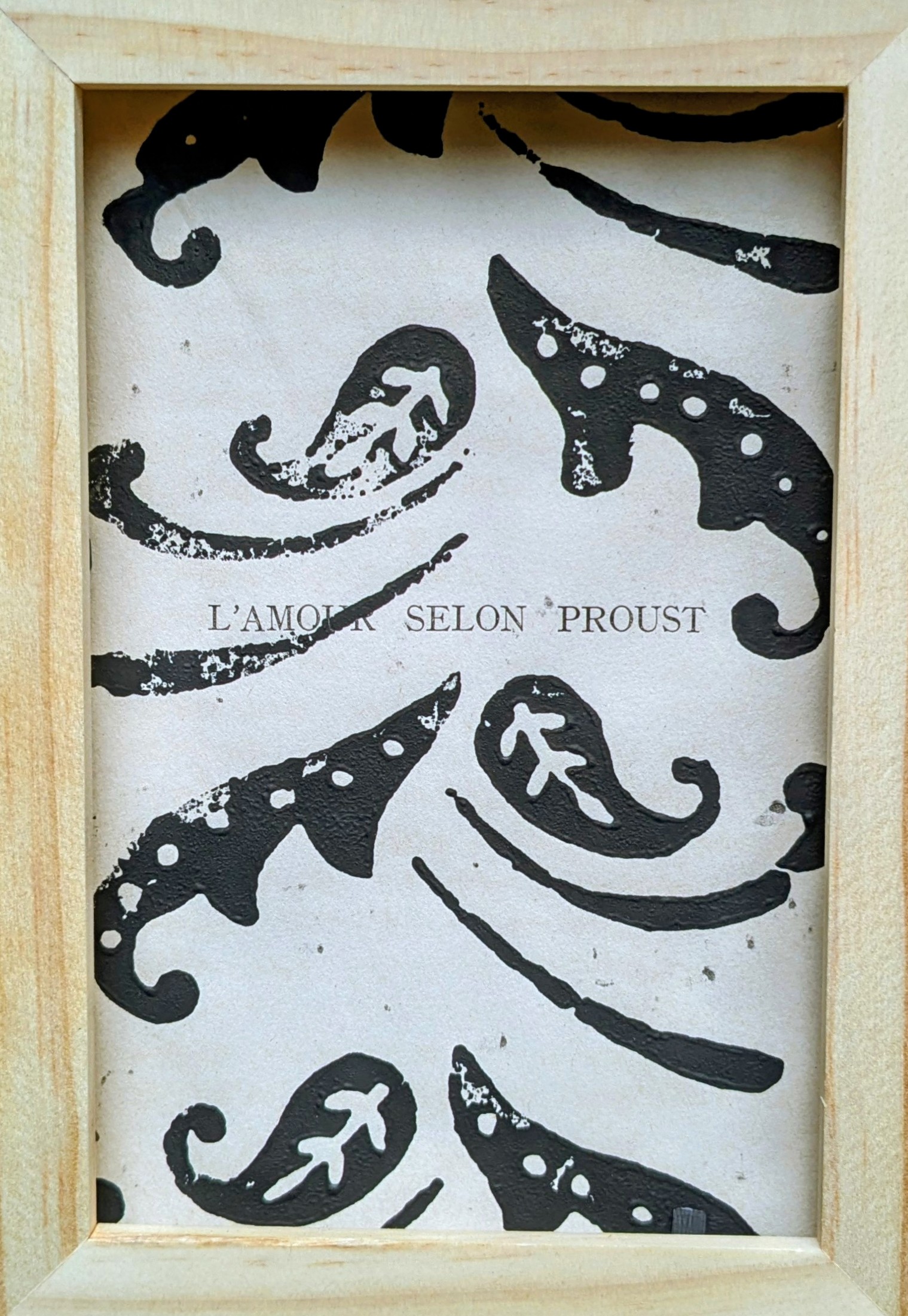 Estampe 'l'amour selon Proust'